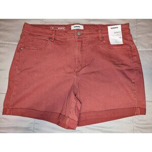 Sonoma High Rise Denim Shorts - Size 18 - NWT - Antique Berry